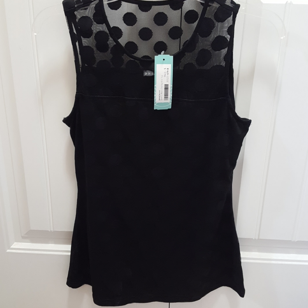 Brixon Ivy polka top tank, nwt